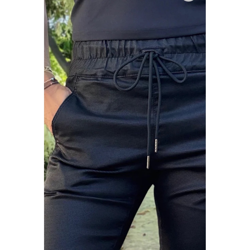Bevy Flog Shely Women's Black Pants Size 30 Drawstring Waist Straight Trousers